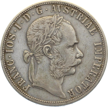 Haus Habsburg Doppelgulden (2 Florin) 1892 A Franz Josef I 1848-1916